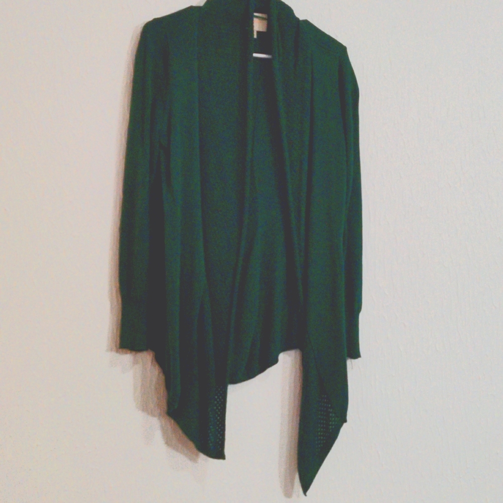 Dark green cardigan